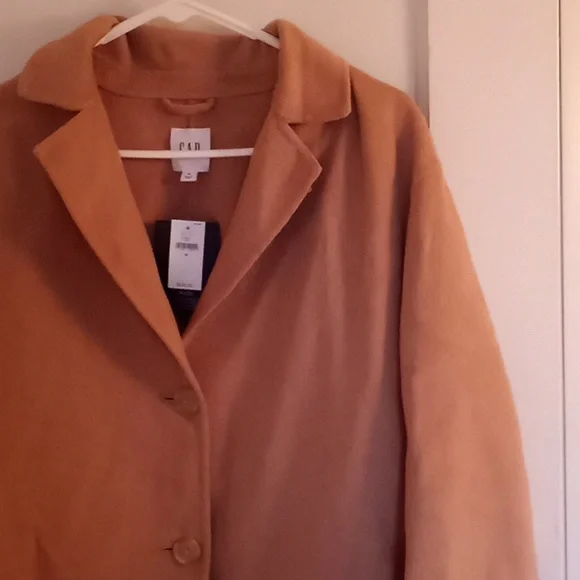 GAP  Camel Wool Coat - Picture 3 of 12